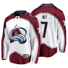 Colorado Avalanche #7 Mark Alt Fanatics Branded Breakaway White Away With Jersey 2022 Stanley Cup Champions Patch