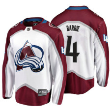 Colorado Avalanche #4 Tyson Barrie Fanatics Branded Breakaway White Away With Jersey 2022 Stanley Cup Champions Patch