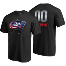 Columbus Blue Jackets Black Midnight Mascot Custom T-Shirt