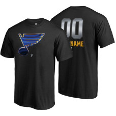 St. Louis Blues Black Midnight Mascot Custom T-Shirt