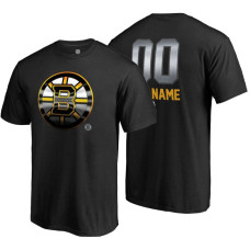 Boston Bruins Black Midnight Mascot Custom T-Shirt