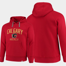 Calgary Flames Indestructible Fanatics Branded Pullover Hoodie Red