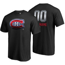 Montreal Canadiens Black Midnight Mascot Custom T-Shirt