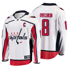 Washington Capitals #8 Alex Ovechkin Fanatics Branded Breakaway White Away jersey