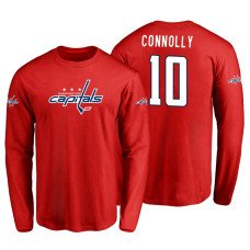 Washington Capitals Brett Connolly #10 Red Long Sleeve T-Shirt