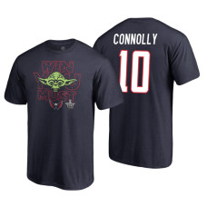 Washington Capitals #10 Brett Connolly Navy 2018 Stanley Cup Playoffs Star Wars Win You Must Adidas T-shirt