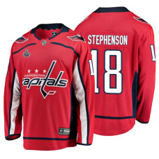 Washington Capitals #18 Chandler Stephenson Red Breakaway Player Home Stanley Cup Final Bound 2018 Jersey