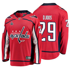 Washington Capitals #29 Christian Djoos Red Breakaway Player Home Stanley Cup Final Bound 2018 Jersey