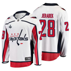 Washington Capitals #28 Jakub Jerabek 2018 Stanley Cup Final Bound Breakaway Player Away White Jersey