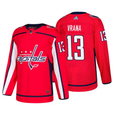 Washington Capitals #13 Jakub Vrana Home Adidas Authentic Player Red jersey