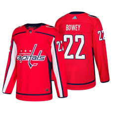 Washington Capitals #22 Madison Bowey Home Adidas Authentic Player Red jersey