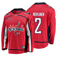 Washington Capitals #2 Matt Niskanen Red Breakaway Player Home Stanley Cup Final Bound 2018 Jersey