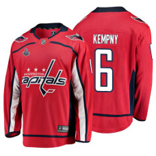 Washington Capitals #6 Michal Kempny Red Breakaway Player Home Stanley Cup Final Bound 2018 Jersey