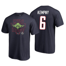 Washington Capitals #6 Michal Kempny Navy 2018 Stanley Cup Playoffs Star Wars Win You Must Adidas T-shirt