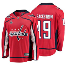 Washington Capitals #19 Nicklas Backstrom Red Breakaway Player Home Stanley Cup Final Bound 2018 Jersey