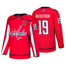 Washington Capitals #19 Nicklas Backstrom Home Adidas Authentic Player Red jersey