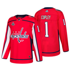 Washington Capitals #1 Pheonix Copley 2018 Stanley Cup Final Bound Patch Authentic Player Red Jersey