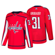 Washington Capitals #31 Philipp Grubauer Home Adidas Authentic Player Red jersey