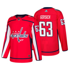 Washington Capitals #63 Shane Gersich Home Adidas Authentic Player Red jersey