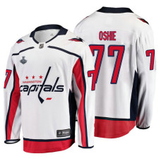 Washington Capitals #77 T.J. Oshie 2018 Stanley Cup Final Bound Breakaway Player Away White Jersey