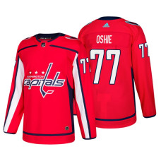 Washington Capitals #77 T.J. Oshie Home Adidas Authentic Player Red jersey