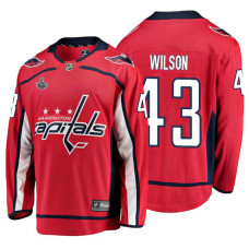 Washington Capitals #43 Tom Wilson Red Breakaway Player Home Stanley Cup Final Bound 2018 Jersey