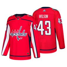 Washington Capitals #43 Tom Wilson Home Adidas Authentic Player Red jersey