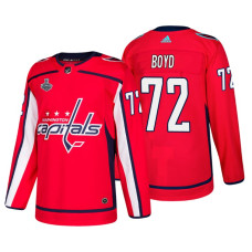 Washington Capitals #72 Travis Boyd 2018 Stanley Cup Final Bound Patch Authentic Player Red Jersey