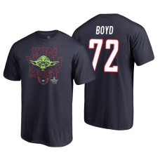 Washington Capitals #72 Travis Boyd Navy 2018 Stanley Cup Playoffs Star Wars Win You Must Adidas T-shirt