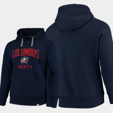 Columbus Blue Jackets Indestructible Fanatics Branded Pullover Hoodie Navy