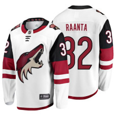 Arizona Coyotes #32 Antti Raanta Fanatics Branded Breakaway White Away jersey