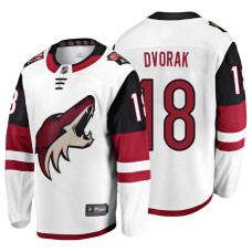 Arizona Coyotes #18 Christian Dvorak Fanatics Branded Breakaway White Away jersey