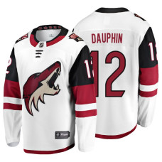 Arizona Coyotes #12 Laurent Dauphin Fanatics Branded Breakaway White Away jersey