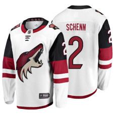 Arizona Coyotes #2 Luke Schenn Fanatics Branded Breakaway White Away jersey