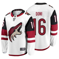 Arizona Coyotes #16 Max Domi Fanatics Branded Breakaway White Away jersey