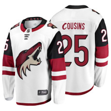 Arizona Coyotes #25 Nick Cousins Fanatics Branded Breakaway White Away jersey