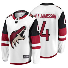 Arizona Coyotes #4 Niklas Hjalmarsson Fanatics Branded Breakaway White Away jersey