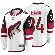 Arizona Coyotes #34 Zac Rinaldo Fanatics Branded Breakaway White Away jersey