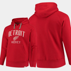 Detroit Red Wings Indestructible Fanatics Branded Pullover Hoodie Red