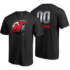 New Jersey Devils Black Midnight Mascot Custom T-Shirt