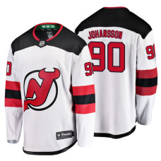 New Jersey Devils #90 Marcus Johansson Fanatics Branded Breakaway White Away jersey