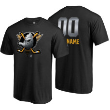 Anaheim Ducks Black Midnight Mascot Custom T-Shirt