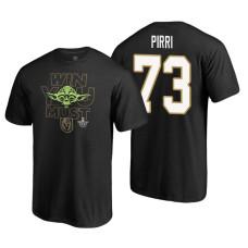 Vegas Golden Knights #73 Brandon Pirri Black 2018 Stanley Cup Playoffs Star Wars Win You Must Adidas T-shirt