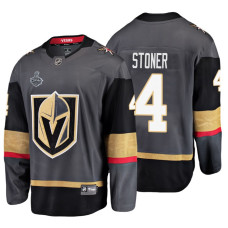 Vegas Golden Knights #4 Clayton Stoner Grey Home Bound Breakaway Player Jersey With 2023 Stanley Cup Patch