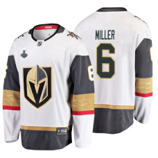 Vegas Golden Knights #6 Colin Miller Breakaway Road White Jersey With 2023 Stanley Cup Patch