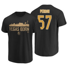 Vegas Golden Knights David Perron #57 Black Majestic T-Shirt