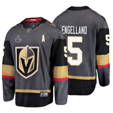 Vegas Golden Knights #5 Deryk Engelland Grey Home Bound Breakaway Player Jersey With 2023 Stanley Cup Patch