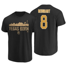 Vegas Golden Knights Griffin Reinhart #8 Black Majestic T-Shirt