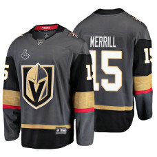 Vegas Golden Knights #15 Jon Merrill Grey Home Bound Breakaway Player Jersey With 2023 Stanley Cup Patch