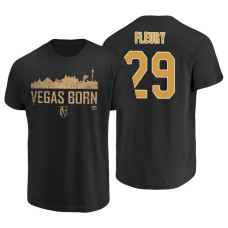 Vegas Golden Knights Marc-Andre Fleury #29 Black Majestic T-Shirt